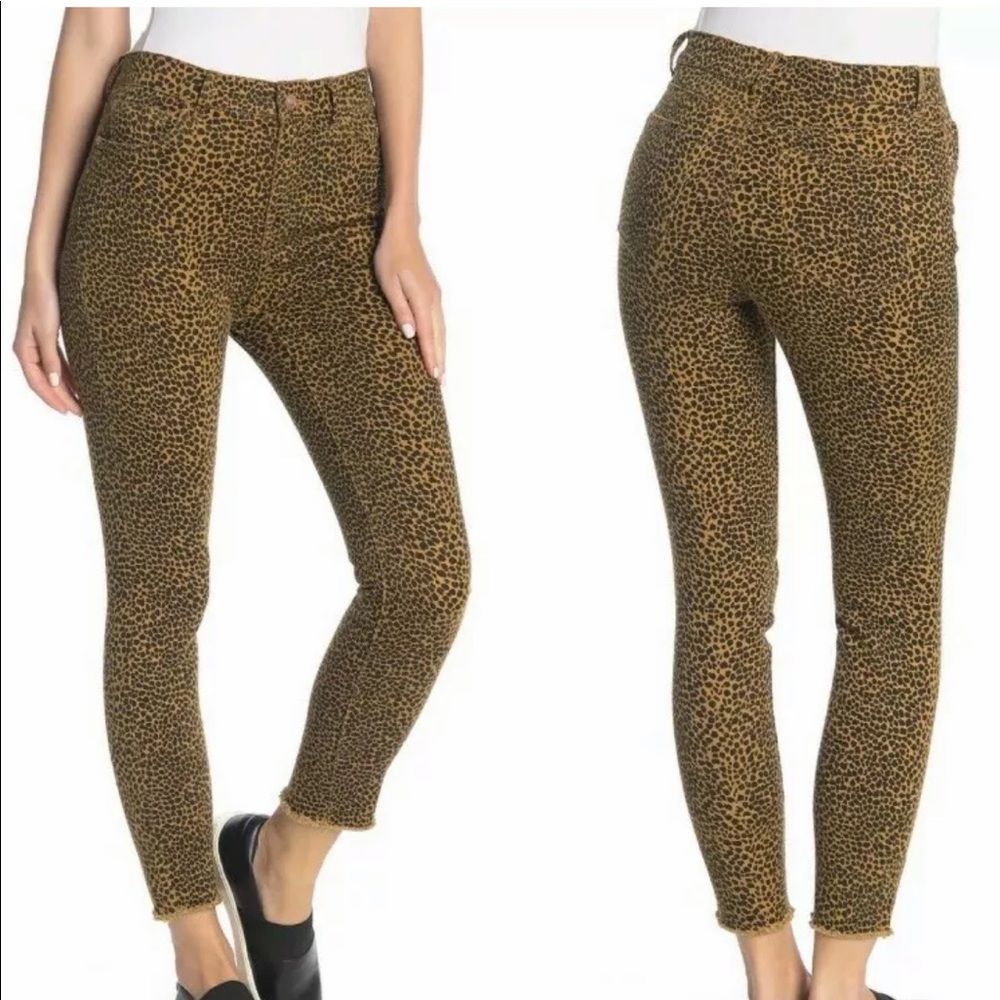 Current/Elliott High Waisted Stiletto Leopard